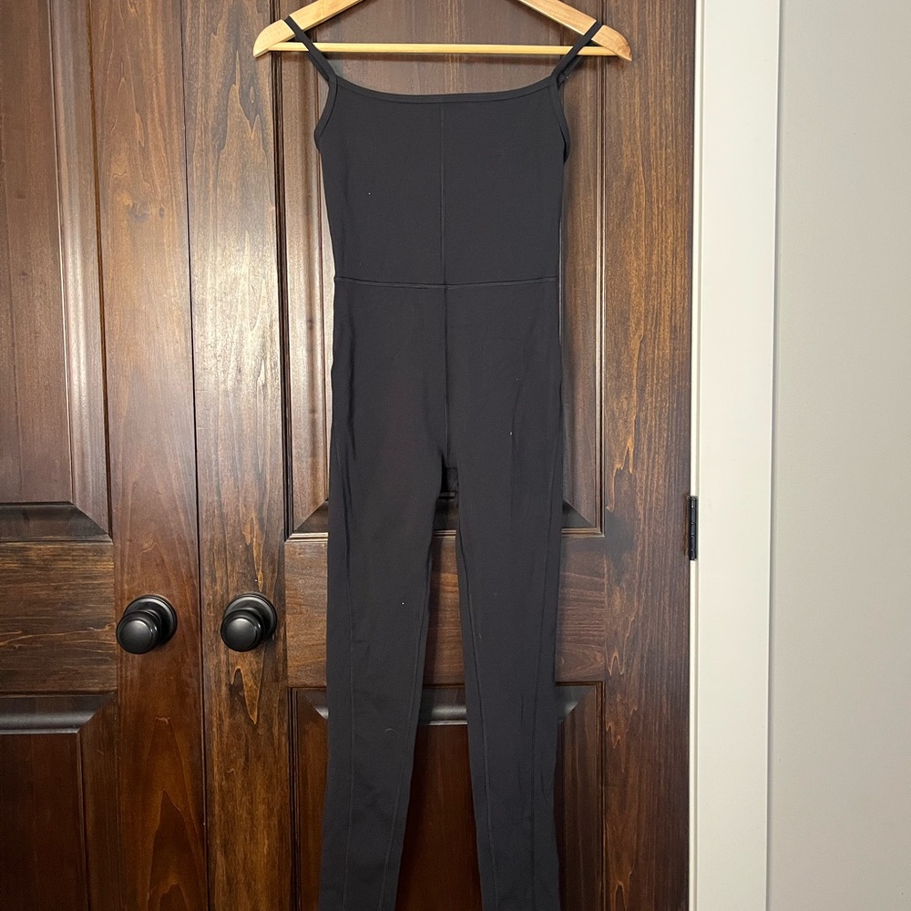 Wilfred Black Spaghetti Strap Jumpsuit